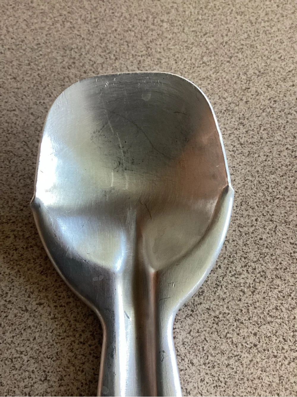 Vintage Aluminum Short’ning and Ice Cream Spoon